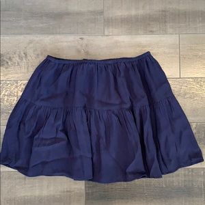 Blue ruffle skirt